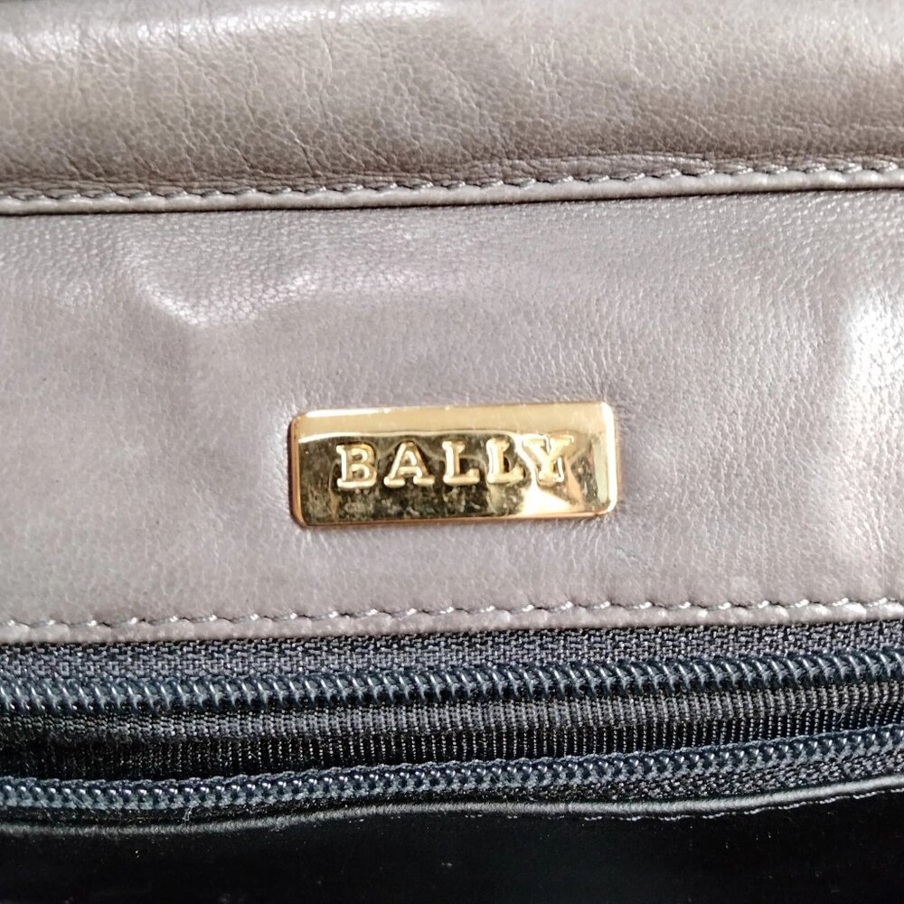 Bally Shoulder Bag Gray Leather 3355430 - Picture 7 of 9